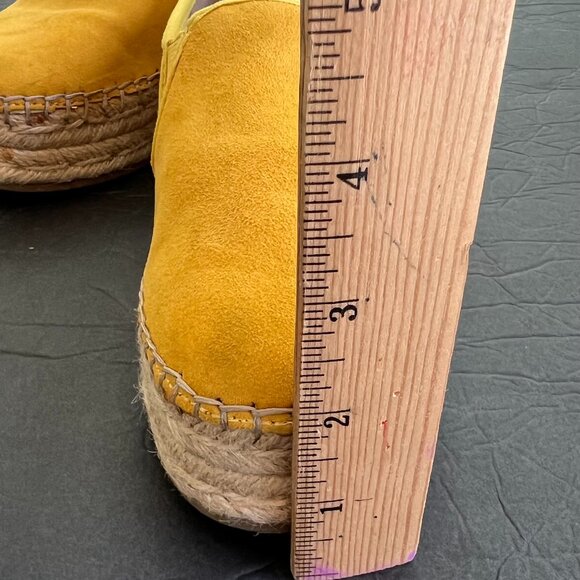 Women Sam Edelman yellow Suede platform slip On Sneakers - Picture 8 of 10